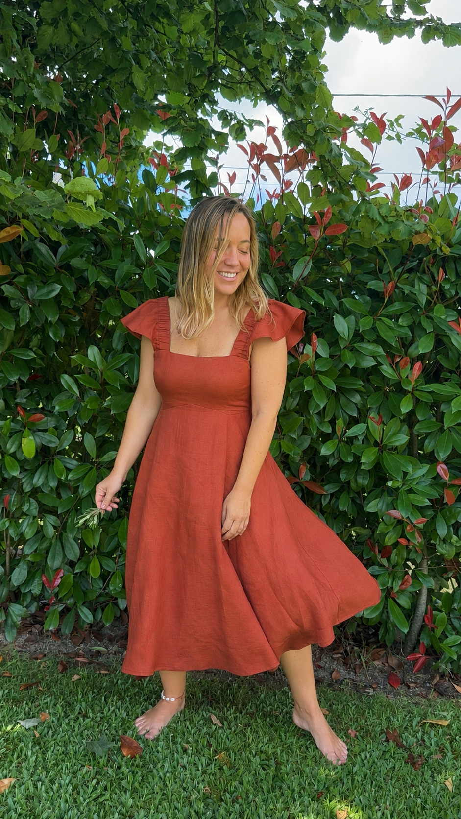 VESTIDO LUZ TIJOLO