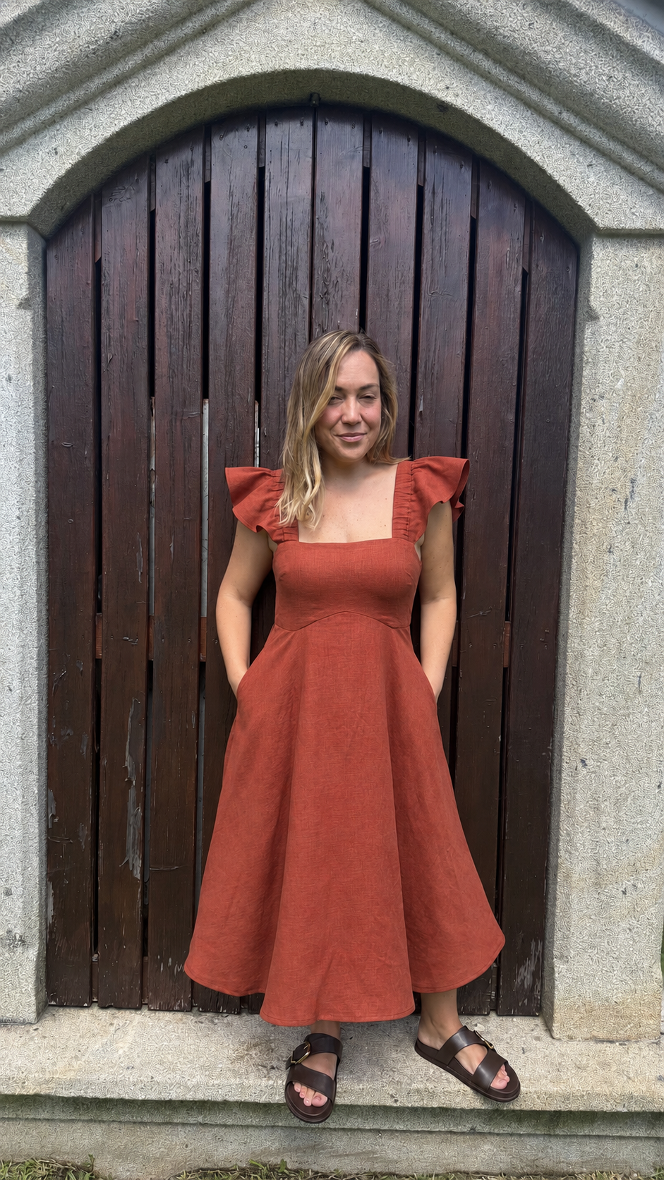 VESTIDO LUZ TIJOLO