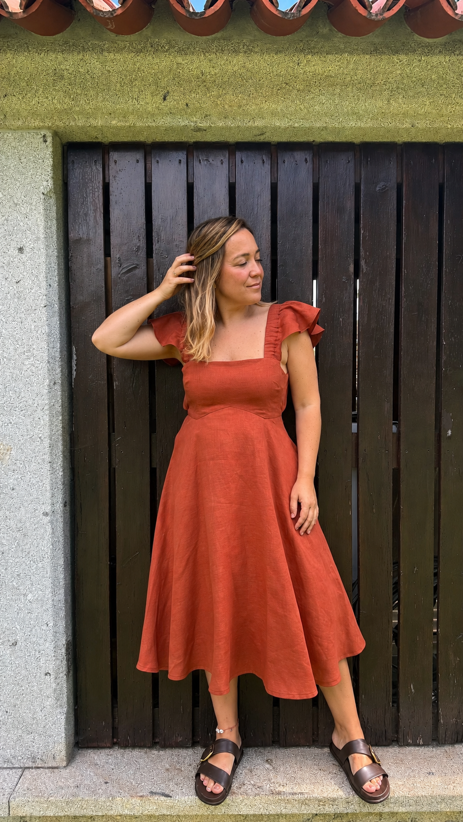 VESTIDO LUZ TIJOLO