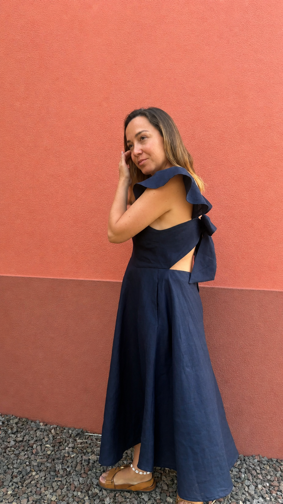 VESTIDO LUZ MARINHO