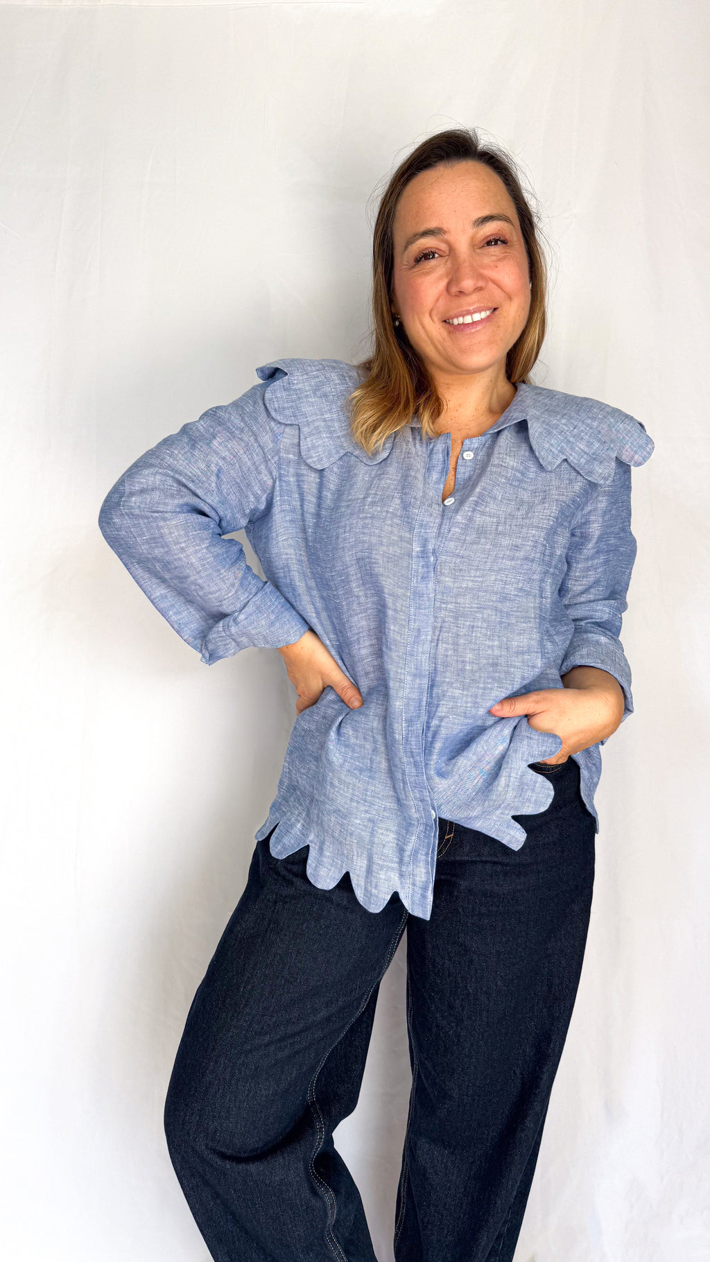 Francisca azul claro