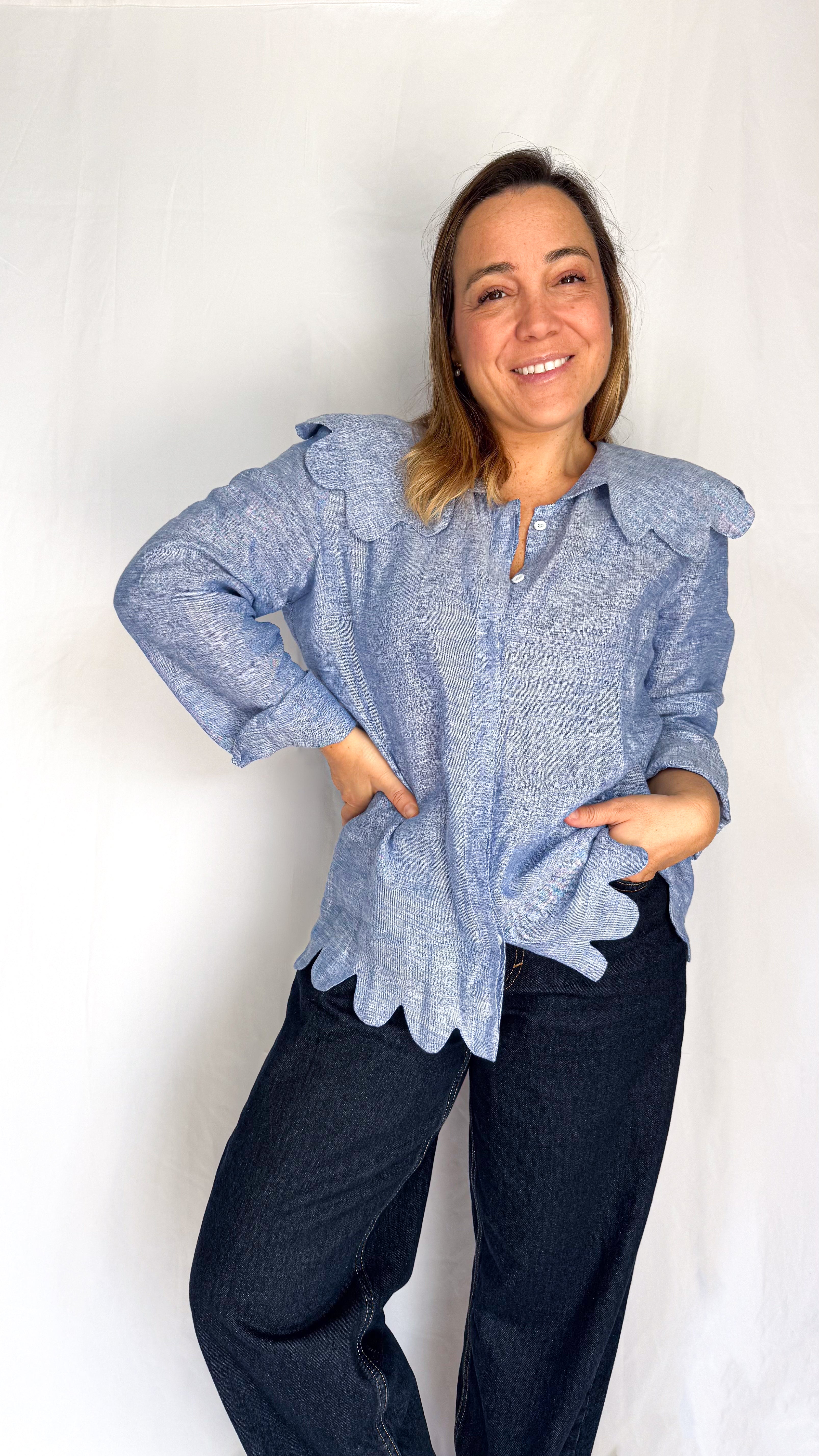 Francisca azul claro
